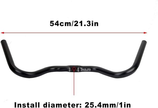 Guidon De Vélo De Route Bullhorn – Aluminium – Léger – 42 Cm X 25.4 Cm X 22.2 Cm