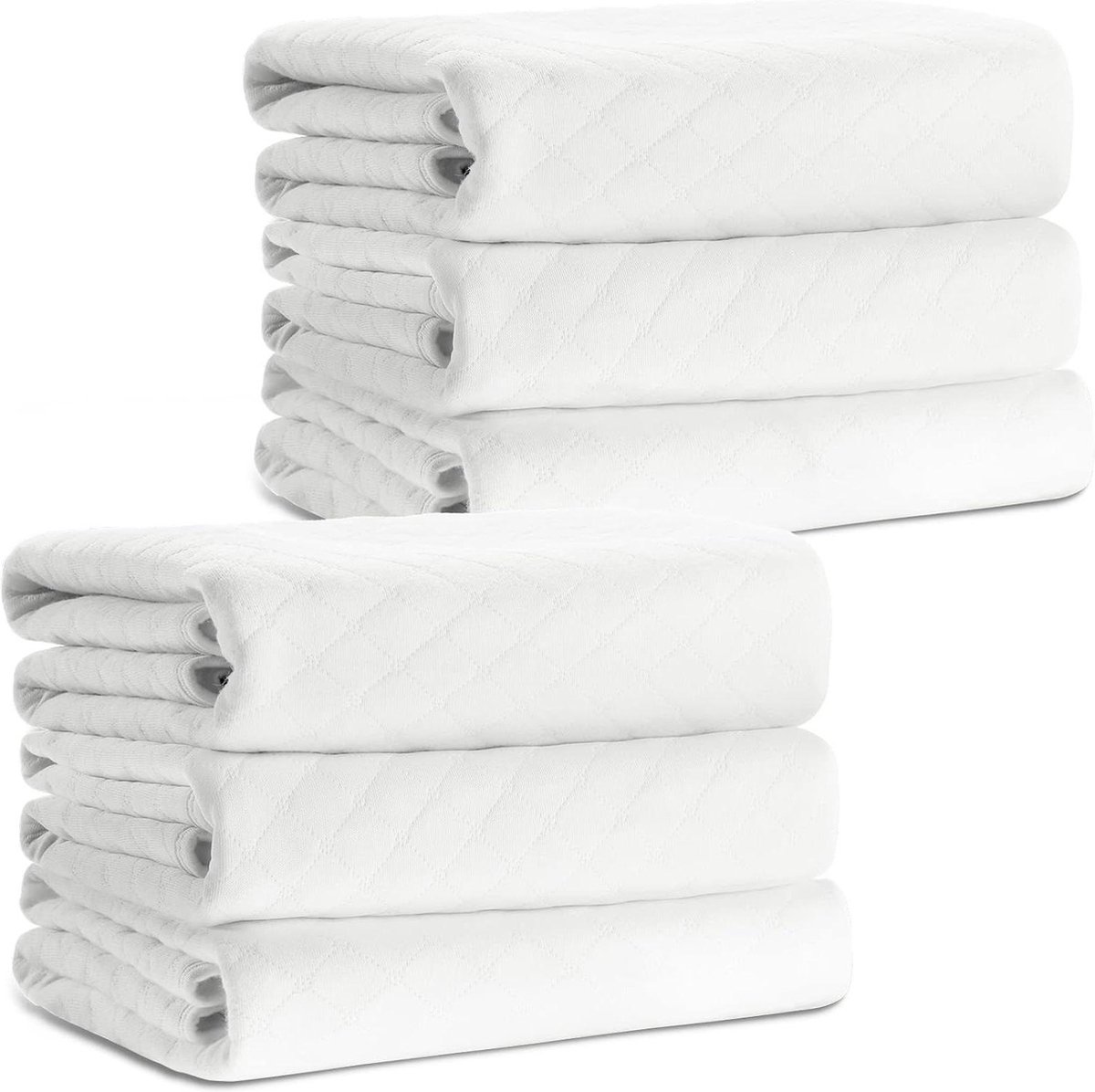 Wasbare matrasbeschermer - 6 stuks - hoog absorptievermogen - incontinentie bedonderleggers - 70 x 90 cm - herbruikbaar - waterdicht - volwassenen kinderen dieren incontinentie onderlegger