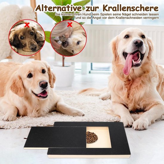 Krabplank voor honden met traktatiebox