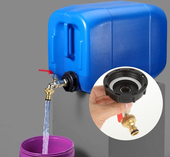 Adaptateur IBC 3/4" Pour Robinet De Vidange De Réservoir D'eau (1000L) - Raccord De Plomberie NEUF