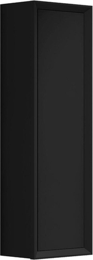 Armoire haute Adema Prime Core - 120x34,5x34,5cm - 1 porte - noir mat - MDF