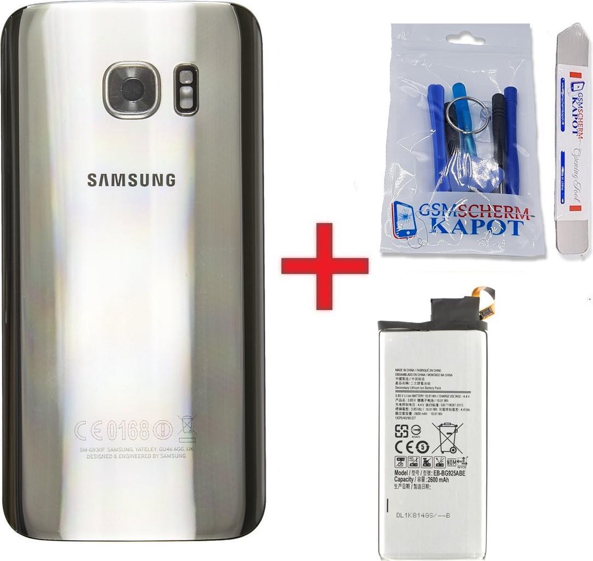 schrijven eetpatroon geloof Voor Samsung Galaxy S7 achterkant + batterij -zilver | bol.com