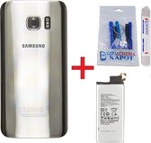 Achterkant + batterij geschikt voor Samsung Galaxy S7 -zilver