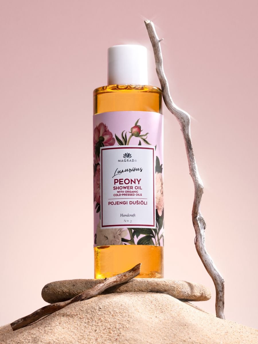 Goedkoopste Luxurious Peony Shower Oil - Organic Fruit Oils Infused - Moisturizing & Aromatic - 200 ml