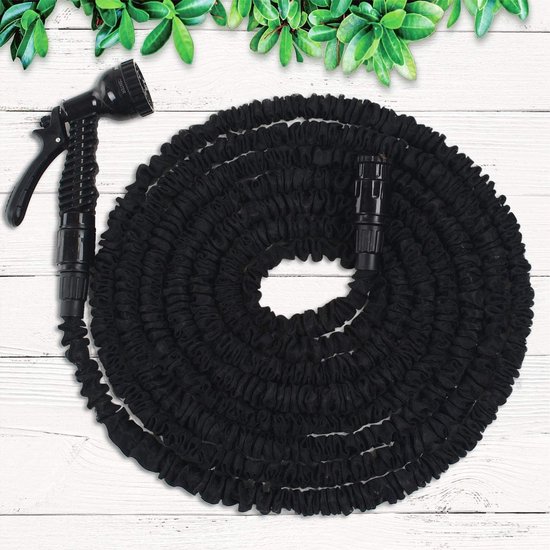 Tuyau D'Arrosage Rétractable 22m FANSIR - 8 Modes Pistolet Pulvérisateur, Flexible Anti-Torsion, Léger Et Durable