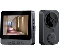 Draadloze videodeurbel 4.3-inch display voor thuis slimme tweeweg-intercom videobewaking