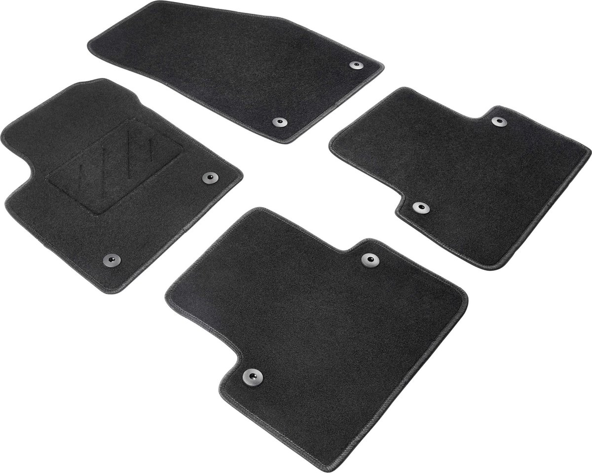 Walser Comfort Naaldvilt Velours voetmatten geschikt voor Volvo S40 II/V50 12/2003-12/2012 - Volvo C30 09/2006-12/2013