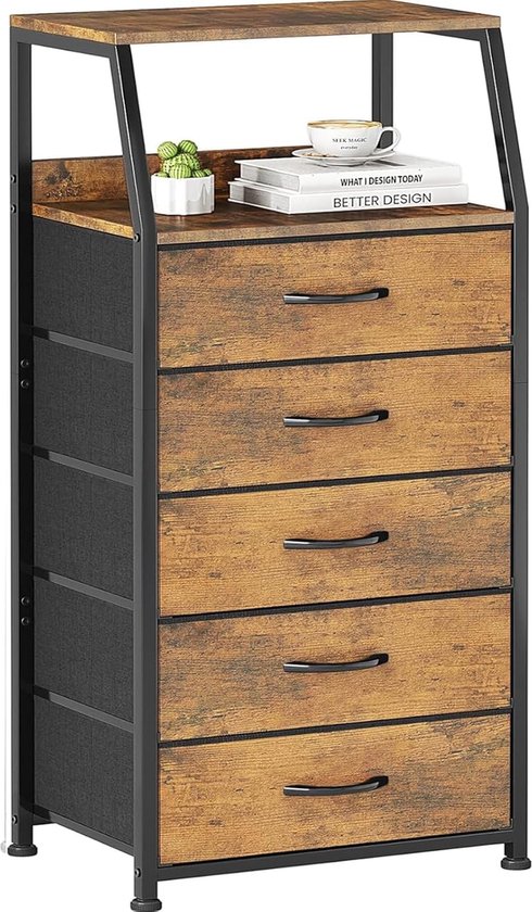 Beter Bed Basic Commode Butiken met 5 laden 93 x 81 42 cm