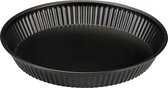 Moule à flan Basic Culinair - 28 cm - Acier - Revêtement antiadhésif - Sans PFAS - Made in Italy