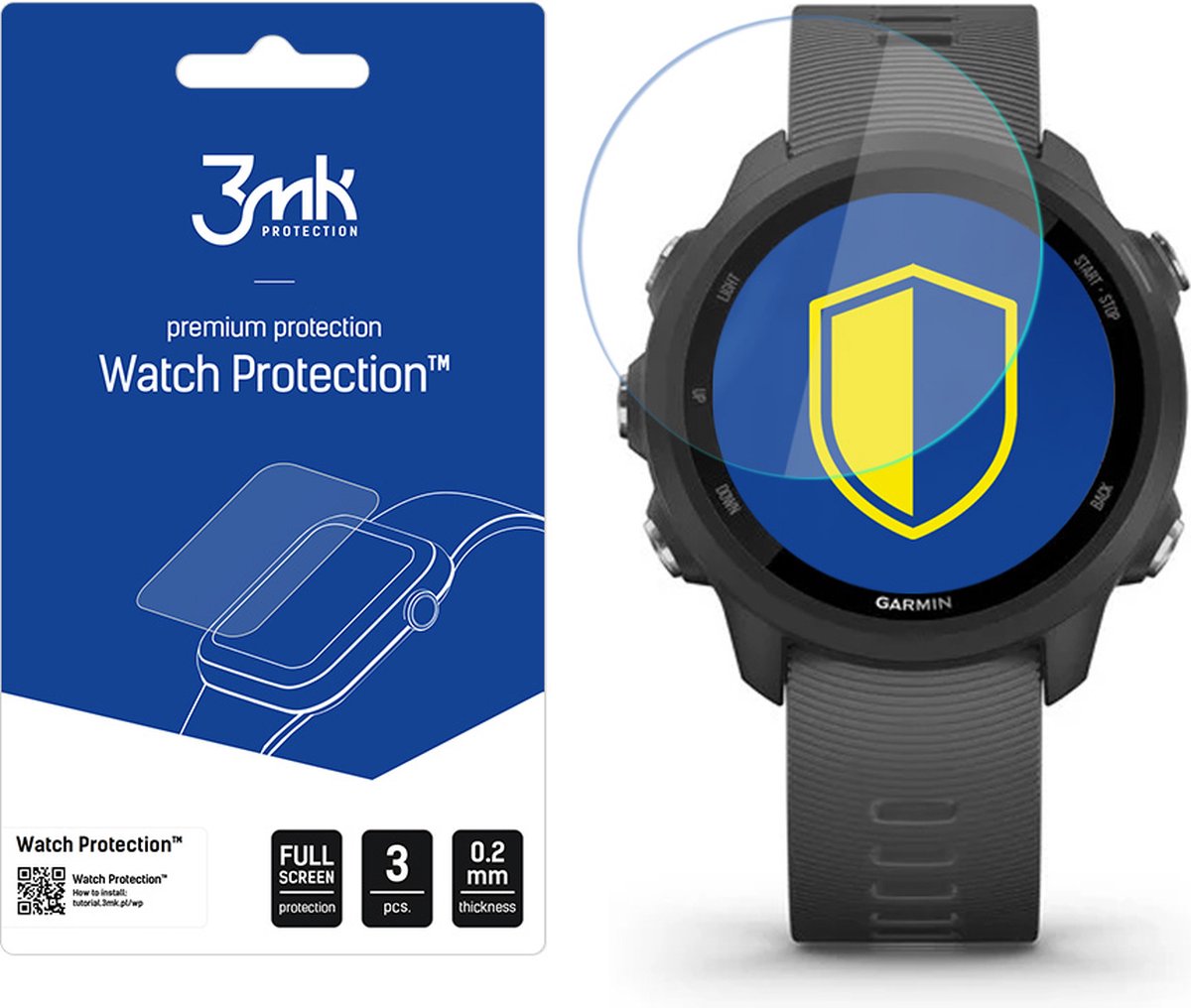 Garmin Forerunner 245 - 3mk Watch Protection v. FlexibleGlass Lite
