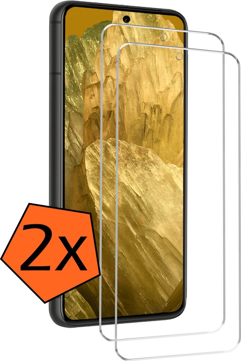 Screenprotector - Geschikt voor Google Pixel 8A Tempered Glas screen protector - 2 stuks Beschermglas
