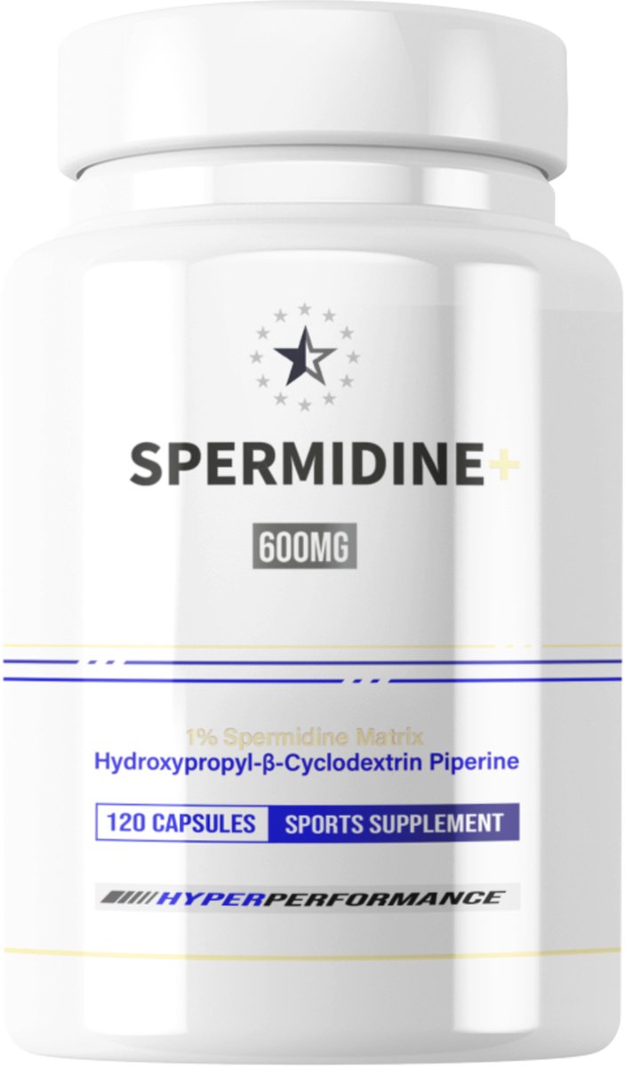 Goedkoopste Spermidine ® met 1 Spermidine (6mg) en HydroPerine™ - 120 V-Capsules (600mg