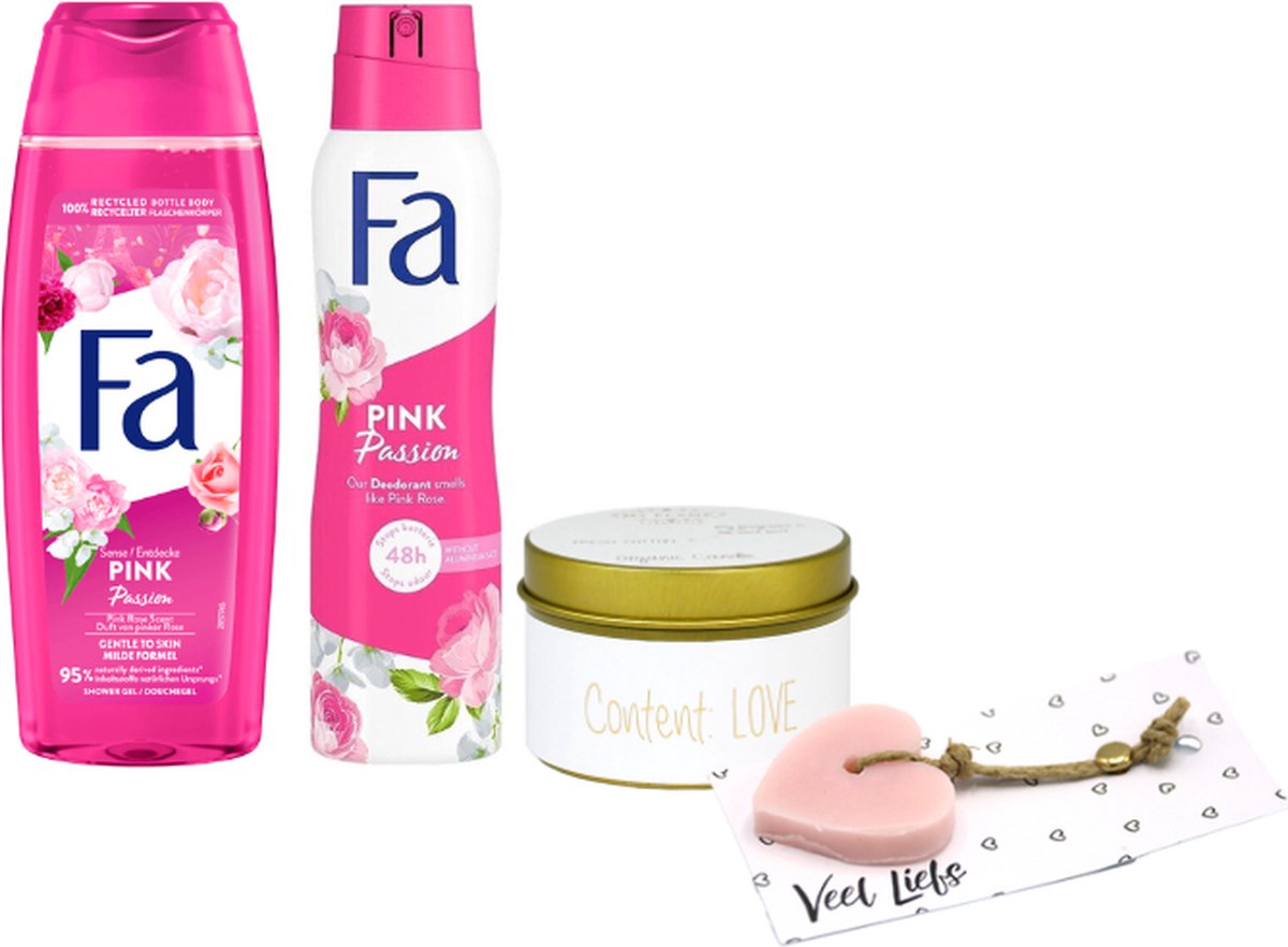 Goedkoopste Fa Cadeauset Pink Passion Veel liefs