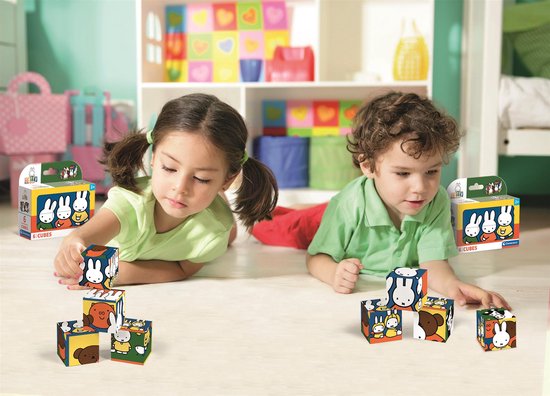 Clementoni - 6 Blokken Puzzel - Nijntje - 6 afbeeldingen - Vanaf 2 jaar ...