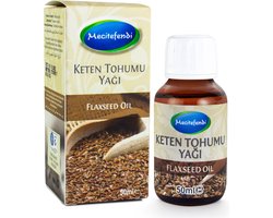 100% Pure Lijnzaadolie 50ml - Koudgeperste Flaxseed Oil voor Gezonde Huid en Spijsvertering