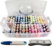 Kit De Couture 230 Pièces Avec étui - Bobines Fil XL, Aiguilles, Dé, Pour Débutants Et Pro