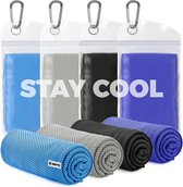 BOTC Towelling Sporthanddoek - Cooling Towel - 100x30cm - 1 set van 4 stuks - Ice Towel - Absorberend - Sneldrogend