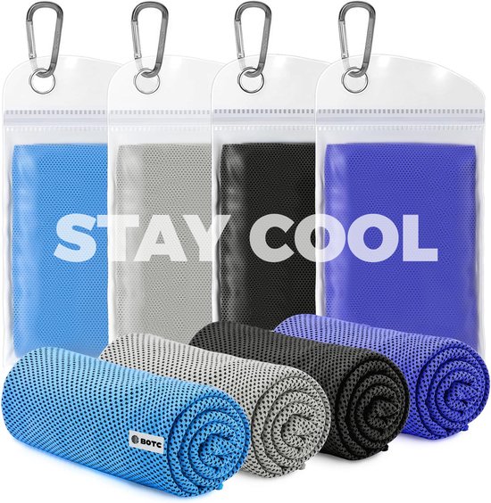 Foto: Botc cooling towel 100x30cm 1 set van 4 stuks ice towel absorberend sneldrogend