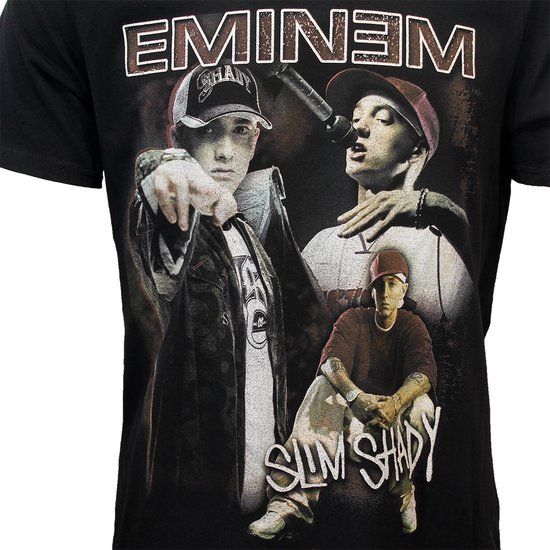 Eminem Slim Shady Marshall Mathers Collage T-Shirt - Officiële