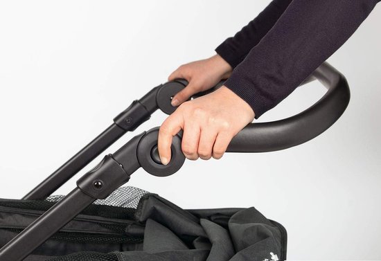 Opvouwbare bolderkar met afneembare wielen - voor kindertransport - kantelhulp - metaal en stof - Cruiser. Bolderkar — afbeelding 3