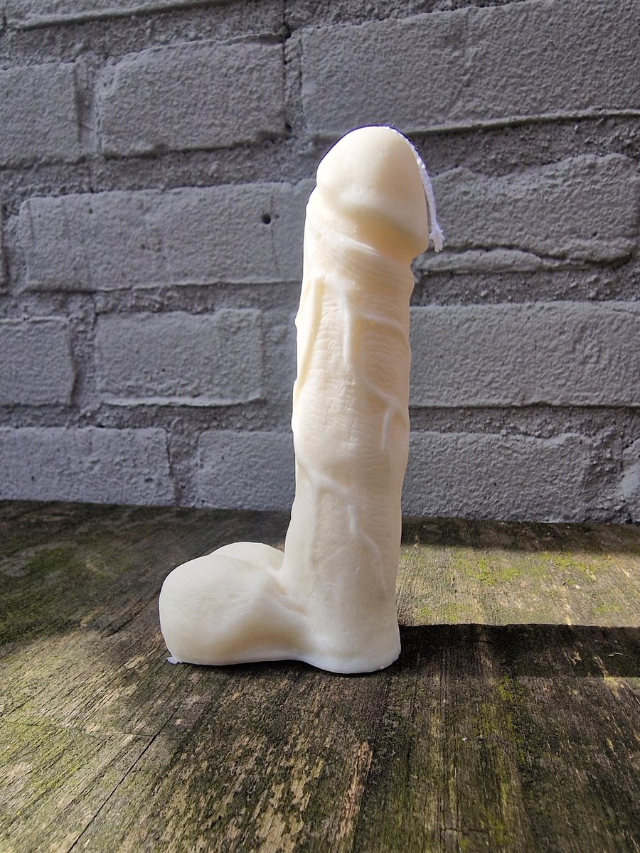 Piemel Kaars - Penis Kaars - Kaars in de vorm van een Penis - 15 cm - Kado tip - Statement Kaars - Decoratie Kaars - Vegan