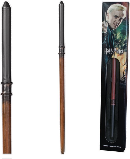 The Noble Collection Draco Malfoy toverstaf - Officiële replica - Handgeschilderd
