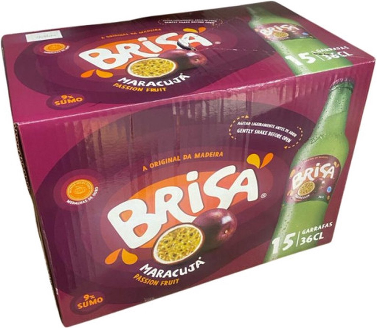 Brisa Maracujá 15x 36 CL Glass Bottles