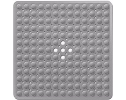 BOTC Antislip Douchemat - Badmat - 53x53CM - Antislipmat Douche - Douchemat Antislip voor Douche - Grijs