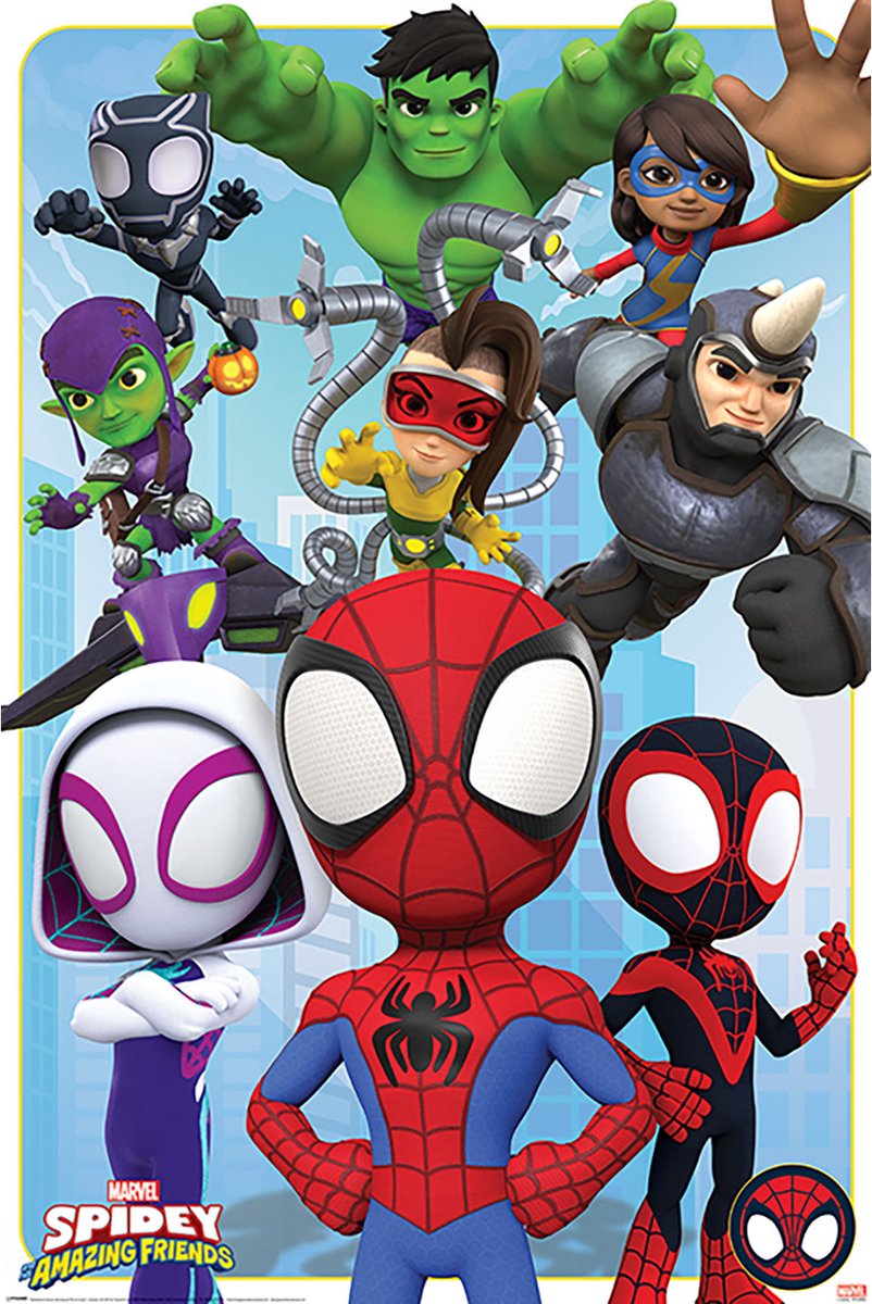 PL 18 - Spidey and His Amazing Friends (Goodies and Baddies) - Maxi Poster 91x61cm