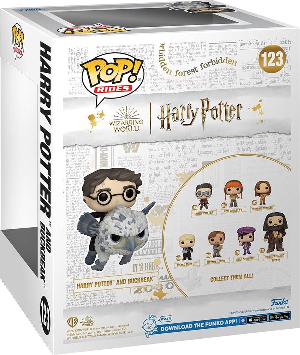 Harry Potter Harry Potter and Buckbeak (Pop! Rides Deluxe) vinylfiguur 123  Funko Pop!... | bol