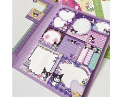 foto van Sanrio - Kuromi sticky memoboek - notitieblok - Cinnamoroll - Hello Kitty - My Melody - PomPomPurin - Pochacco - Kawaii