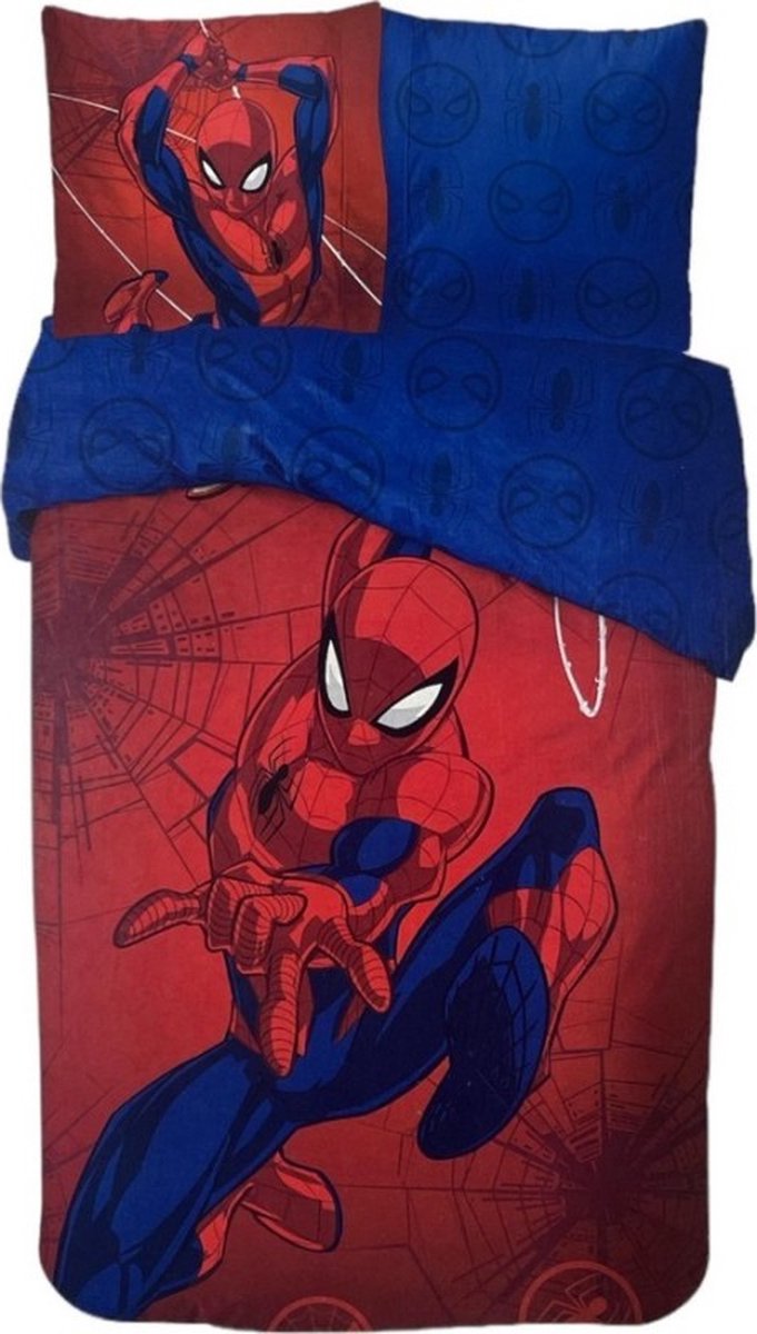Marvel - Spiderman - Dekbedovertrek - 140 x 200 cm. - Eenpersoons - 100% Katoen