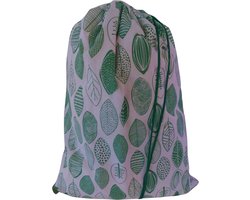 Bluvardi katoenen waszak -XL- met trekkoord - green nature