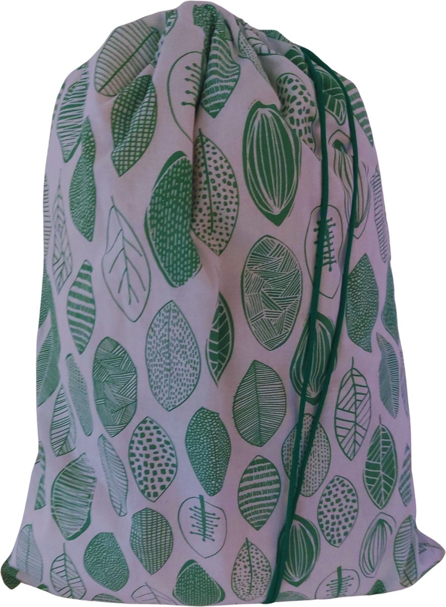 Goedkoopste Bluvardi katoenen waszak -XL- met trekkoord - green nature