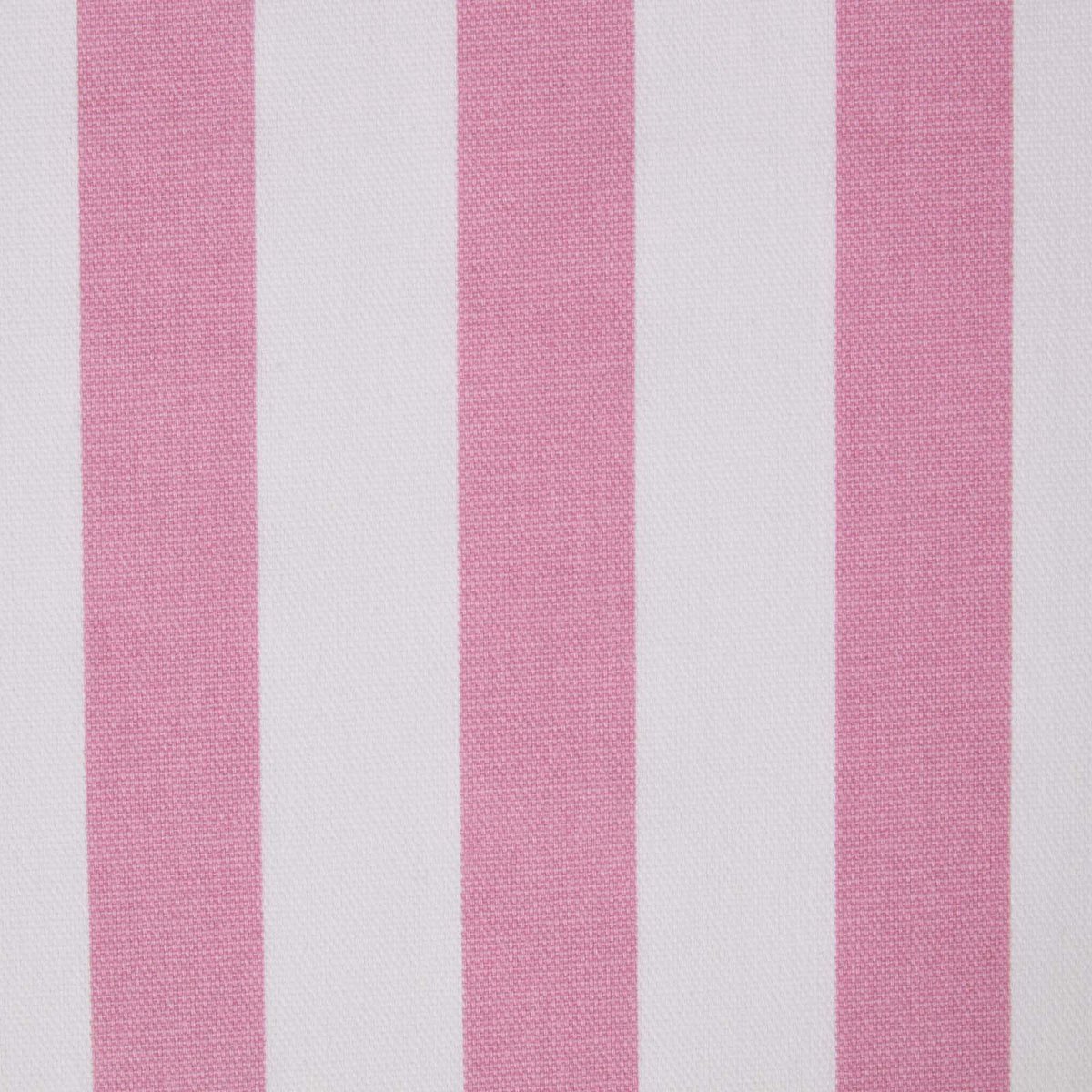 Homescapes Roze en Wit Gestreepte Katoenen Stof - Verkocht per meter brede strepen, 150 cm breed