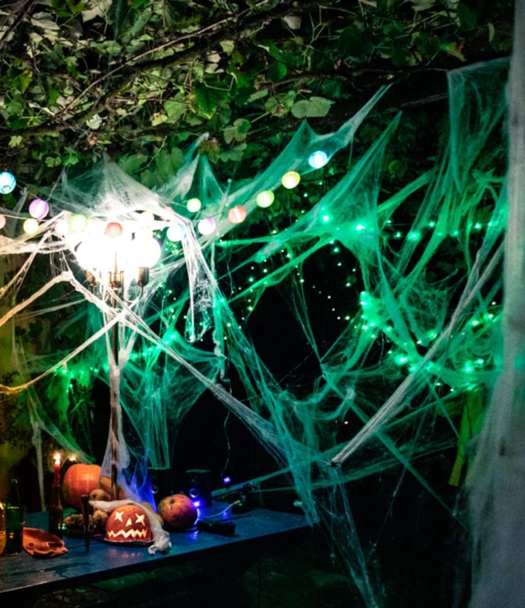 Equivera Halloween Decoratie - Halloween Versiering - Horror Versiering - voor Binnen en Buiten - Spin, Heks, Skelet, Pompoen en Spoken - 2024