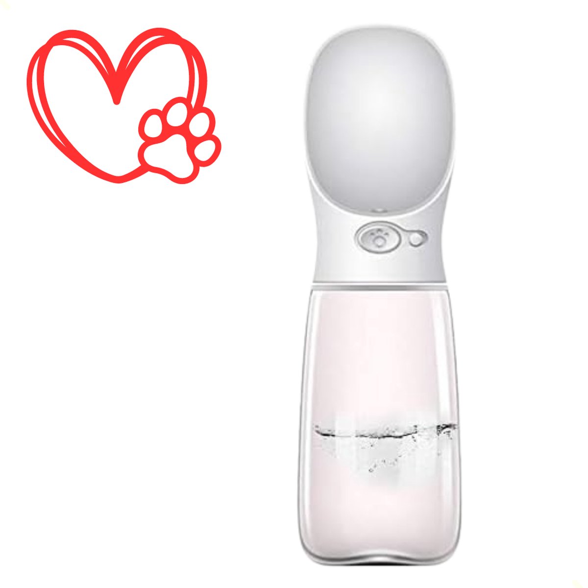 Xatory - Waterfles - Drinkfles hond - Waterfles hond - Drinkfles voor honden - Drinkbeker - Bidon voor honden - Drinkbus