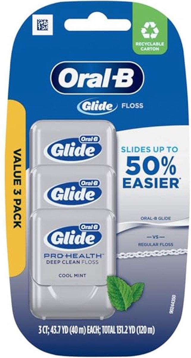 Goedkoopste Oral-B - Glide Pro-Health Dental Floss - Deep Clean Cool Mint Flavor