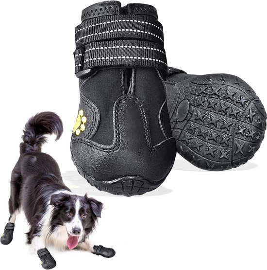 LiebeDD Hondenschoenen Pootbescherming, 4 stuks Anti-Slip