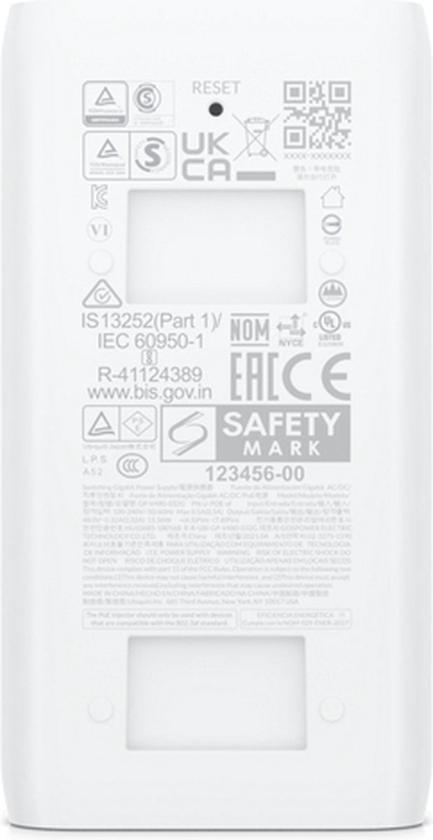 Ubiquiti U-POE-AF - PoE Adapter - PoE Injector - 48V/0.32A — cadeau in Cadeau-ideeën - foto 2