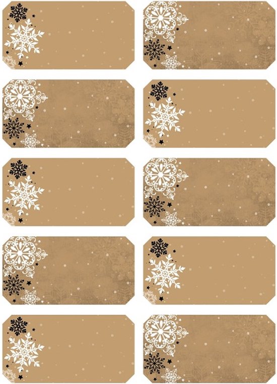 Wenko Kerstetiketten, 100 etiketten voor het personaliseren van kerstcadeaus, 5 verschillende motieven, met dispenser, 6,2 x 6,2 x 5,1 cm, meerkleurig