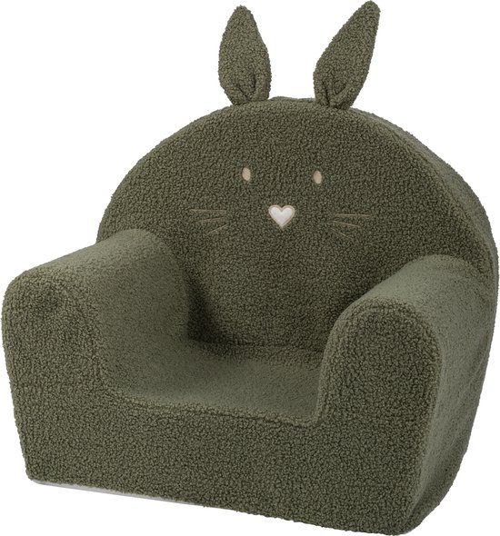 Foto: Bubaba by freeon kinderfauteuil peuterstoeltje kinderzetel wasbare hoes bunny teddy stof 