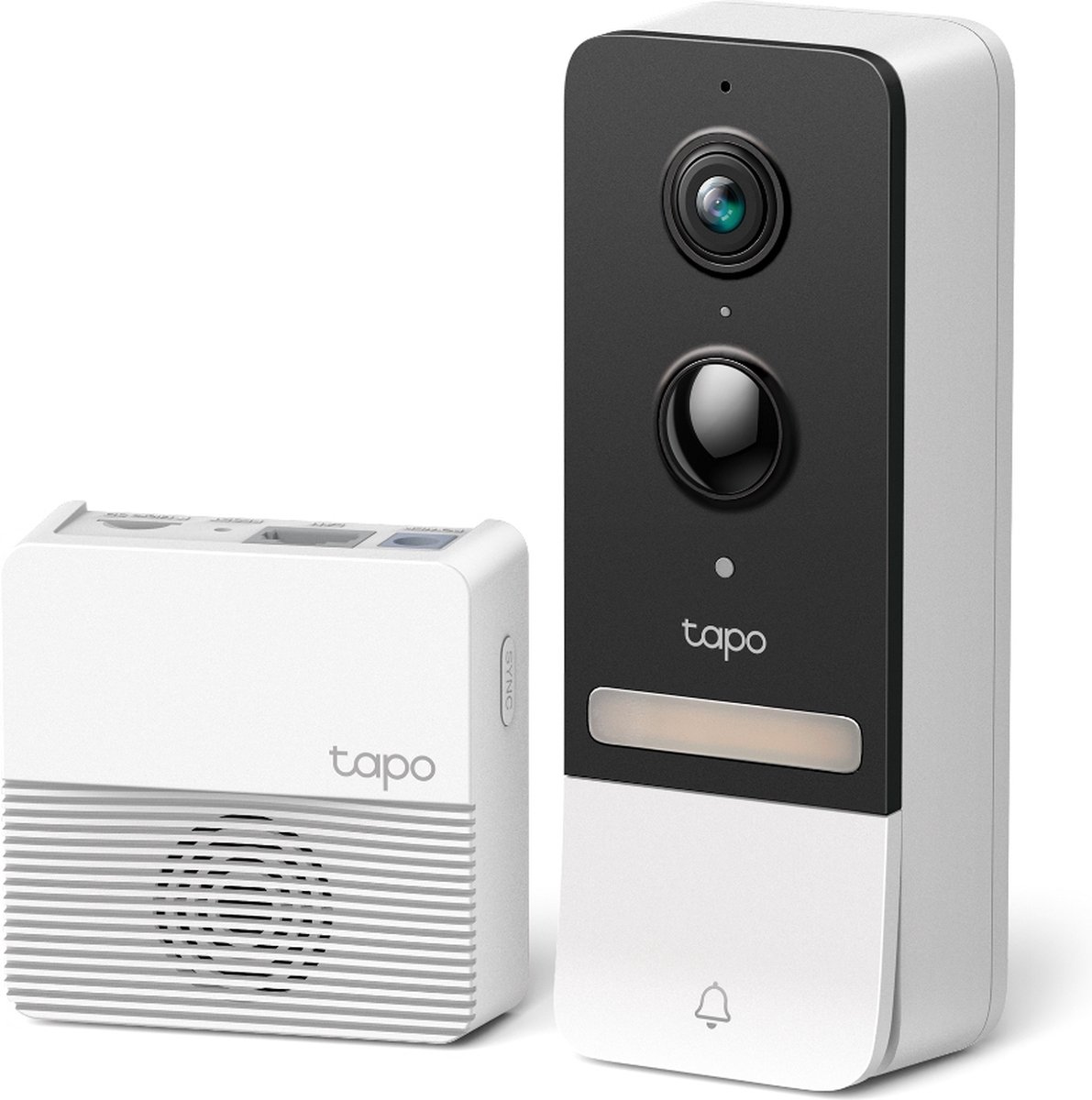 Tapo D230S1 Draadloze Videodeurbel 2K 5MP Wit met Hub