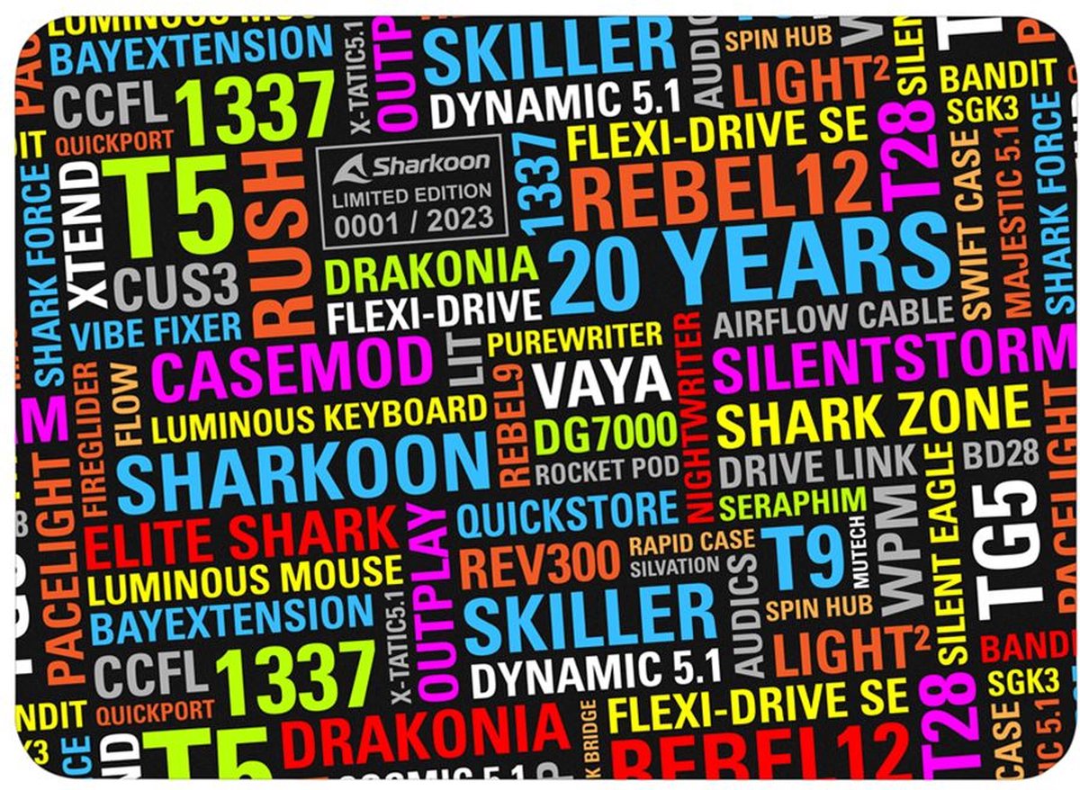 Sharkoon 20 Years Limited Edition - Muismat