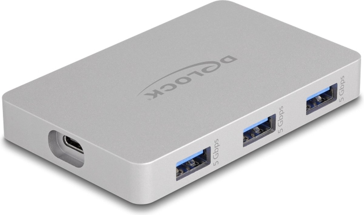 Delock 7 Port USB Hub with 4 x USB Type-C™ female and 3 x USB Type-A female with PD 82 W