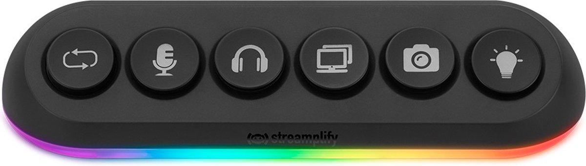 Streamplify HUB DECK 5 RGB-controller Zwart, RGB