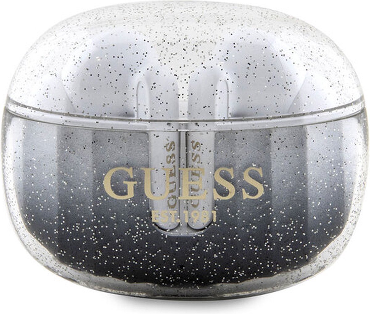 Guess Glitter Gradient TWS Bluetooth In-Ear Oordopjes - Zwart