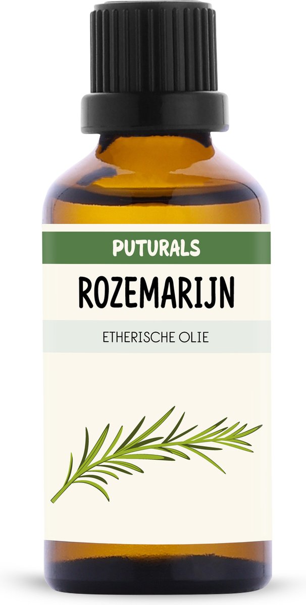 Goedkoopste Puturals Rozemarijn Olie 100 Biologisch - 50ml - Puur en Vegan Haarolie - Rosemary Oil voor Haarverzorging en Haargroei - Rozemarijn Haarolie rijk aan Vitamines