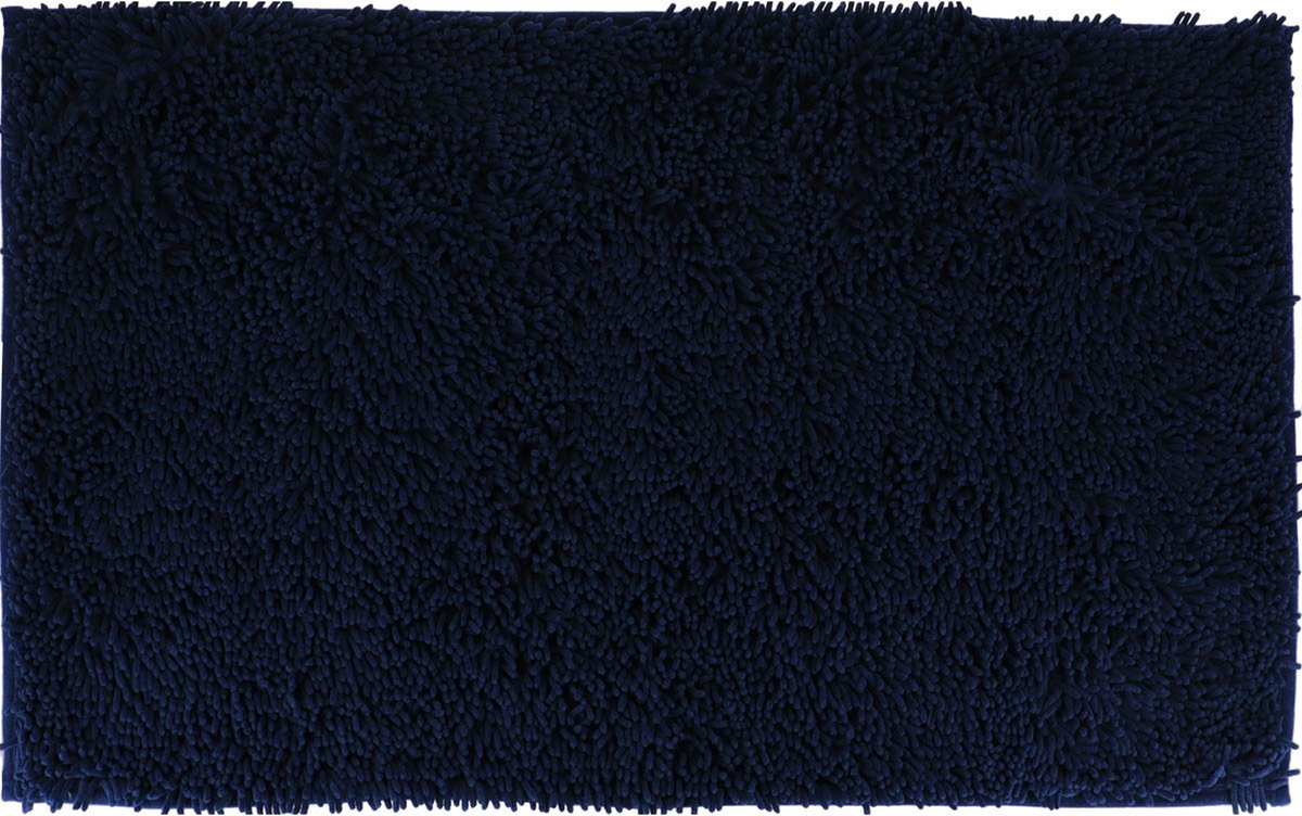 Tendance Badmat microfiber - hoogpolig - blauw - 50x80 cm - absorberend - badkamer - antislip