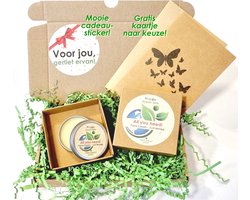 Duurzaam Brievenbuscadeau - Biologische Gezichtscrème - 100% ECO - met kaartje - All you need - shea butter - cactusvijgolie - gepersonaliseerd - Happy Green Skin - brievenbus cadeau - dagcreme - gezicht creme